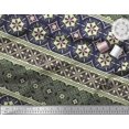 thumbnail image 3 of Soimoi Velvet Fabric Swirls & Floral Artistic Print Fabric by The Yard 58 Inch Wide, 3 of 3
