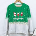 thumbnail image 4 of Awdenio Women Round Neck Christmas Long Sleeves Tops Blouse Pullover Sweatshirt, 4 of 5