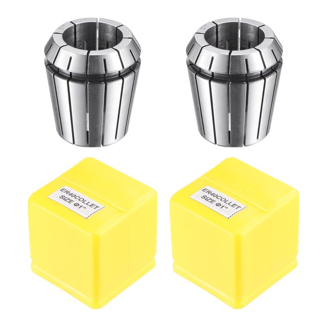 Unique Bargains ER40 Spring Collet, Mandrin de 1 Pieds pour Machine de Gravure CNC Outil de Fraisage 2 Pack