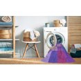 thumbnail image 2 of Ahgly Tapis d'Intérieur Lavable en Machine Carré Transitionnel Heliotrope Violet, 5 Pieds Carré, 2 of 7
