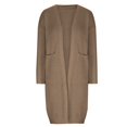 thumbnail image 4 of Yuyuzo Cardigan Sweaters for Women Long Sleeve Open Front Knit Solid Color Mid-Long Sweater Fall Winter Cardigan, 4 of 6
