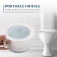 thumbnail image 3 of MasteelfCA 1 Set Plastic Spittoon with Lid Portable Chamber Pot Covered Night Urinal for Home Hospital, 3 of 7