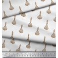 thumbnail image 2 of Soimoi Silk Fabric Leaves & Floral Block Decor Fabric Printed Yard 42 Inch Wide, 2 of 3
