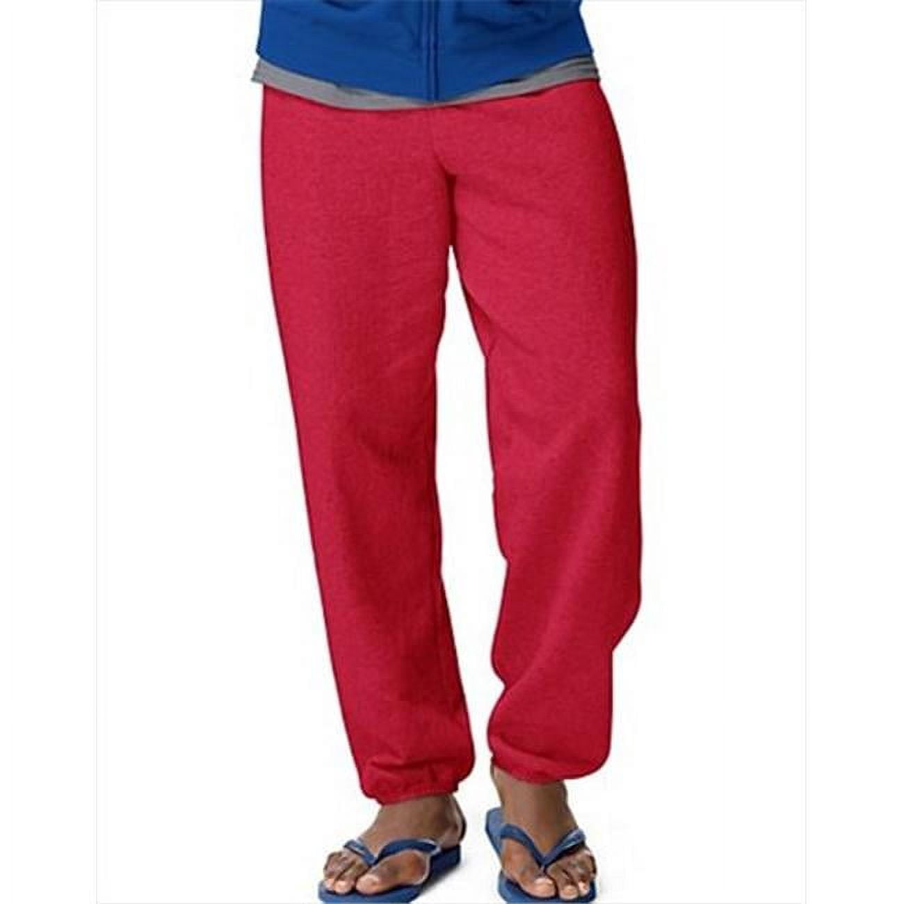 Hanes P650 Comfort Blend Ecosmart Mens Sweatpants, Deep Red - Triple Extra Large