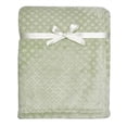thumbnail image 1 of Modern Moments by Gerber - Herringbone Plush Blanket in Sage, 1 of 4