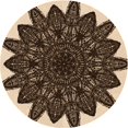 thumbnail image 1 of Ahgly Company Tapis d'Intérieur Lavables en Machine, Ronds de Nuit Transitionnel Rouge, Ronds de 8', 1 of 7
