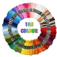 thumbnail image 1 of EGNMCR Color Embroidery Stitch Threads Bracelets Crafts Floss 55pc 105pc Embroidery thread, 1 of 2