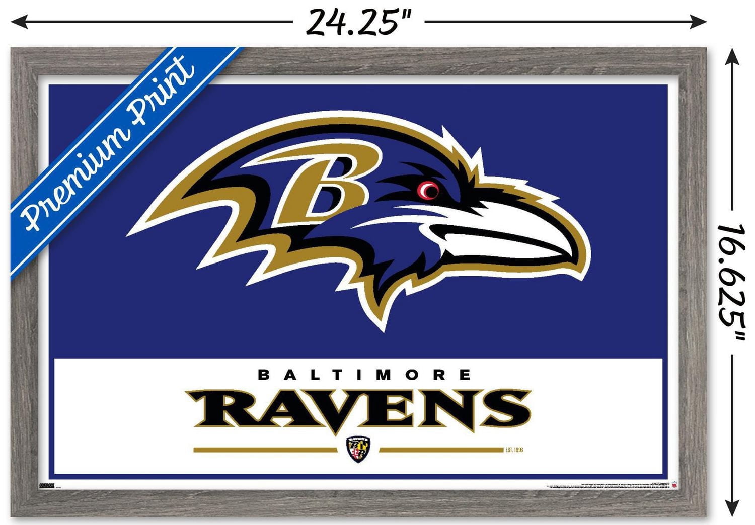 NFL Baltimore Ravens - Logo 21 Wall Poster