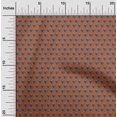 thumbnail image 1 of oneOone Silk Tabby Fabric Floral & Flying Swan Block Print Sewing Fabric BTY 42 Inch Wide, 1 of 4