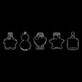 thumbnail image 2 of TIMIFIS Transparent Sticker, Home Decor Transparent Sticker Package Bottle Dried Flower Hand Account Sticker Transparent Bookmark Glass Bottle Sticker Decoration, 2 of 3