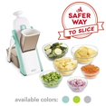 thumbnail image 1 of DASH DSM100GBAQ04 Safe Slice Mandoline, Adjustable, Aqua, 1 of 5