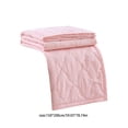 thumbnail image 2 of Matoen12 Solid Color Flannel Blankets for All Season, Polyester Soft Throw Blanket Lightweight Air Conditioning Quilt for Nap Sleep, Modern Style Home Decor Ideal for Gift, 60"x79", 1PC, Pink, 2 of 7