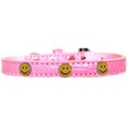 thumbnail image 1 of Collier pour Chien Happy Face Widget Croco Rose Clair Taille 12, 1 of 1
