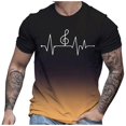 thumbnail image 3 of LUOGENLI T-shirts pour Homme pour Hommes T-Shirt à Imprimé Numérique Col Rond Manches Courtes T-Shirt T-shirts pour Hommes T-shirts Graphiques T-shirts d'Été Vêtements d'Été pour Hommes T-shirts pour Hommes T-shirts Graphiques Vintage Vêtements d'Été Brun XXXXXL, 3 of 4