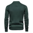 thumbnail image 3 of DPTALR Men's Zipper Sweater Cardigan Stand Up Collar Knitted Long Sleeved, 3 of 4