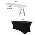 thumbnail image 4 of Elastic Tablecloth Decorative Close-fitted Unique Banquet Rectangular Table Cover, 4 of 5