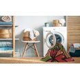 thumbnail image 2 of Ahgly Company Tapis Rectangulaire Lavable en Machine Rouge Nuit, 8 Pieds x 10 Pieds, 2 of 7