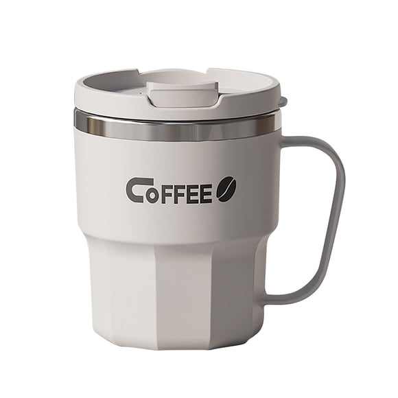 SDNall Tasse de Voyage en Acier Inoxydable Isolée, Tasse à Café à Vide à Double Paroi avec Couvercle, Conception Étanche pour Boissons Chaudes et Froides, Grande Capacité