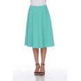 thumbnail image 1 of White Mark Women's Mid Length Fit and Flare Skirt, 1 of 5