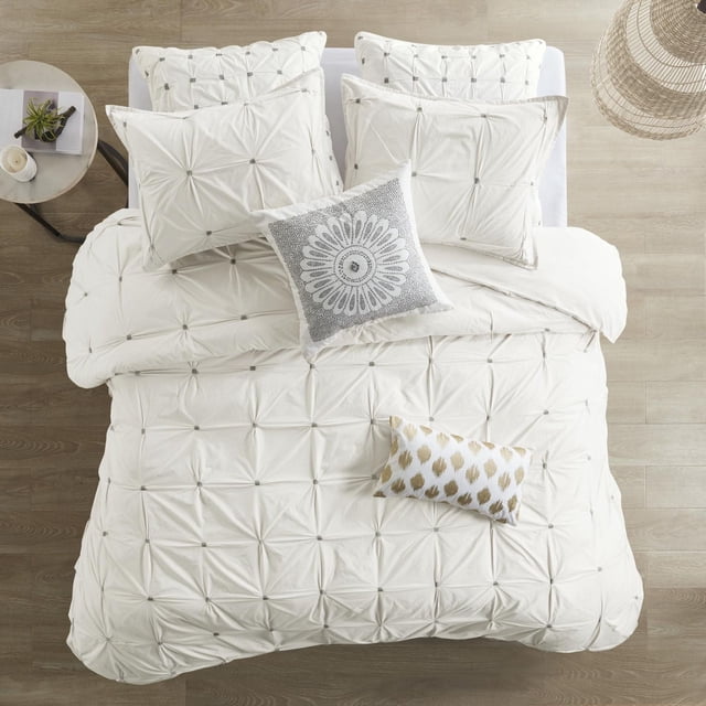 Ensemble Coton Brodé D'édredon Masie de Home Essence