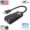 thumbnail image 1 of QJUHUNG Type-C USB 3.0 Gigabit Ethernet LAN RJ45 1000Mbps Network Adapter  PC Mac, 1 of 6