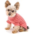 thumbnail image 1 of ORUYROP Chandail pour Chien Col Roulé Rose Millénaire Taille #10, 1 of 2