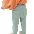 thumbnail image 1 of Leggings for Toddler Girls Ribbed Footless Tights Solid Color Strethcy Ankle Length Pants, 1 of 4