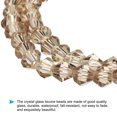 thumbnail image 3 of Uxcell 1600Pcs 4mm Bicone Glass Beads Small Faceted Grey, 3 of 6