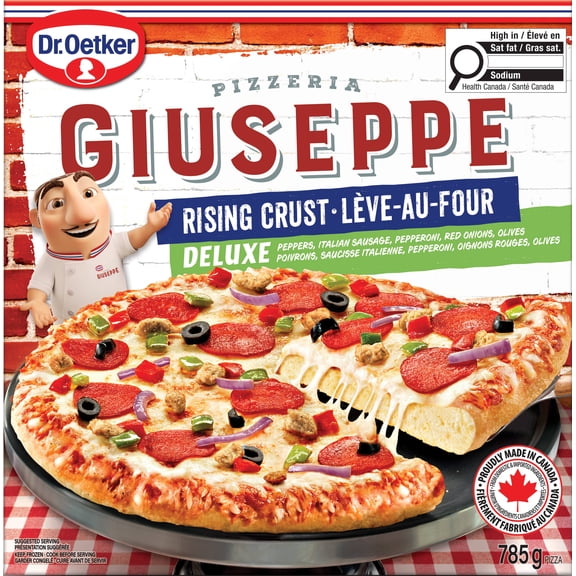 Dr. Oetker Giuseppe Pizzeria Rising Crust Deluxe Pizza, 785 g