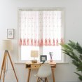 thumbnail image 1 of Last Chance Violete Leaves Sheer Curtain Window Voile Drape Valance 1 Panel Fabric, 1 of 8