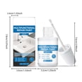 thumbnail image 3 of White Enamel Paint 30Ml Bath Enamel Repair Strong White Enamel Up Paint For Repairing Small Scratches Defects and Cracks In Bathtubs and Ceramic Sinks Multi Functional Repair Paint, 3 of 9
