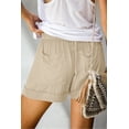 thumbnail image 3 of Women's Khaki Strive Pocketed Tencel Shorts, 3 of 5
