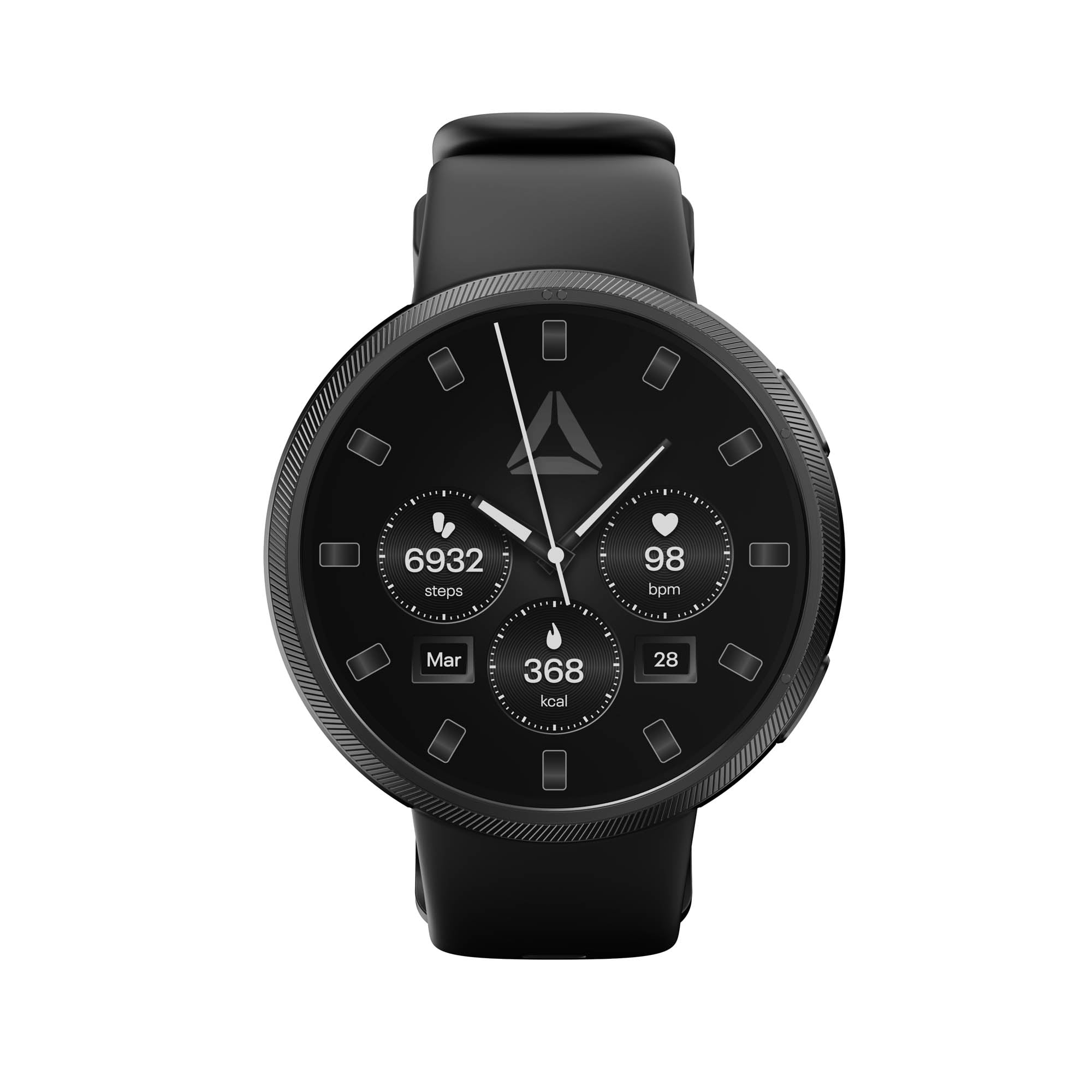 Reebok Stride DELTA Fitness Tracker Smartwatch for Men & Women, Bluetooth Calling, Heart Rate & SpO2 Monitor, 1.43” AMOLED Display, 80+ Sports Modes,10-Day Battery, IP68 Water Resistant, Android & iOS