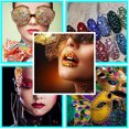 thumbnail image 4 of TFixol Acrylic Crystal Eye Stickers, Glitter Face Gems, MX-30 Rhinestone Decals for Makeup, 95x90mm, 4 of 6