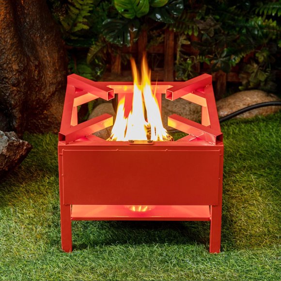 Deko Living Outdoor Square Propane Gas Burner Cooker Stand 65,000 BTU with Hose and Regulator