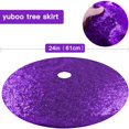 thumbnail image 2 of MesaSe Sequined Christmas Tree Skirt  24-Inch Sequined Double-Layer Tree Cushion Christmas Tree Decoration  Double-Layer  Easy-To-Wear Christmas Tree Skirt, 2 of 7