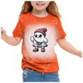 thumbnail image 1 of GDREDA Vêtements Fille Enfants Mignon Imprimé Col Rond Manches Courtes T-Shirt Décontracté Haut T-Shirt Fille Rouge Melon D\'eau,12-13 Ans, 1 of 4