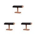thumbnail image 4 of mmirethe Jewelry Display Rack | Showcase Bracelet Collection Durable And Eco-friendly Bracelet Display Wood Display Stand Black 3Set, 4 of 6