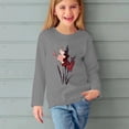 thumbnail image 5 of RXIRUCGD Chemises à Manches Longues pour Filles, Col Rond Mignon, Blouses Décontractées Élégantes (Gris, Taille : 7 Ans), 5 of 5