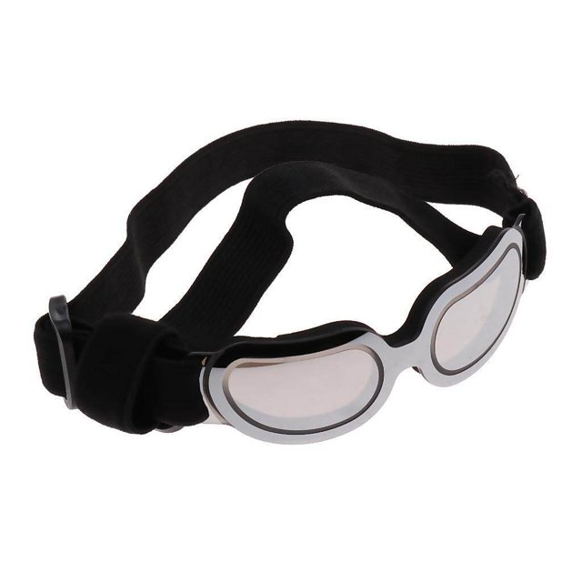 Adjustable Anti-Wind Goggles Pet Dog Eye Protection UV Sunglasses Waterproof Sunglasses Silver