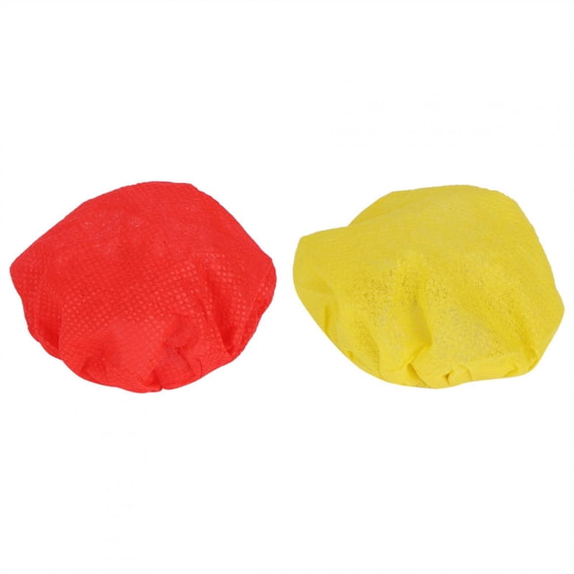 Interview Mic Cover, Non-Woven Easy To Wear Elastic Band Environmentally Friendly Microphone Cover, Recording Studio School Performances For KTV Red And Yellow