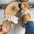 thumbnail image 1 of LSLJS Sandales d'Été pour Femmes Sandales Ananas pour Dames Sandales de Plage à entre-Doigt Pantoufles Boho Décontractées Chaussures de Plage, Pantoufles pour Femmes, 1 of 7