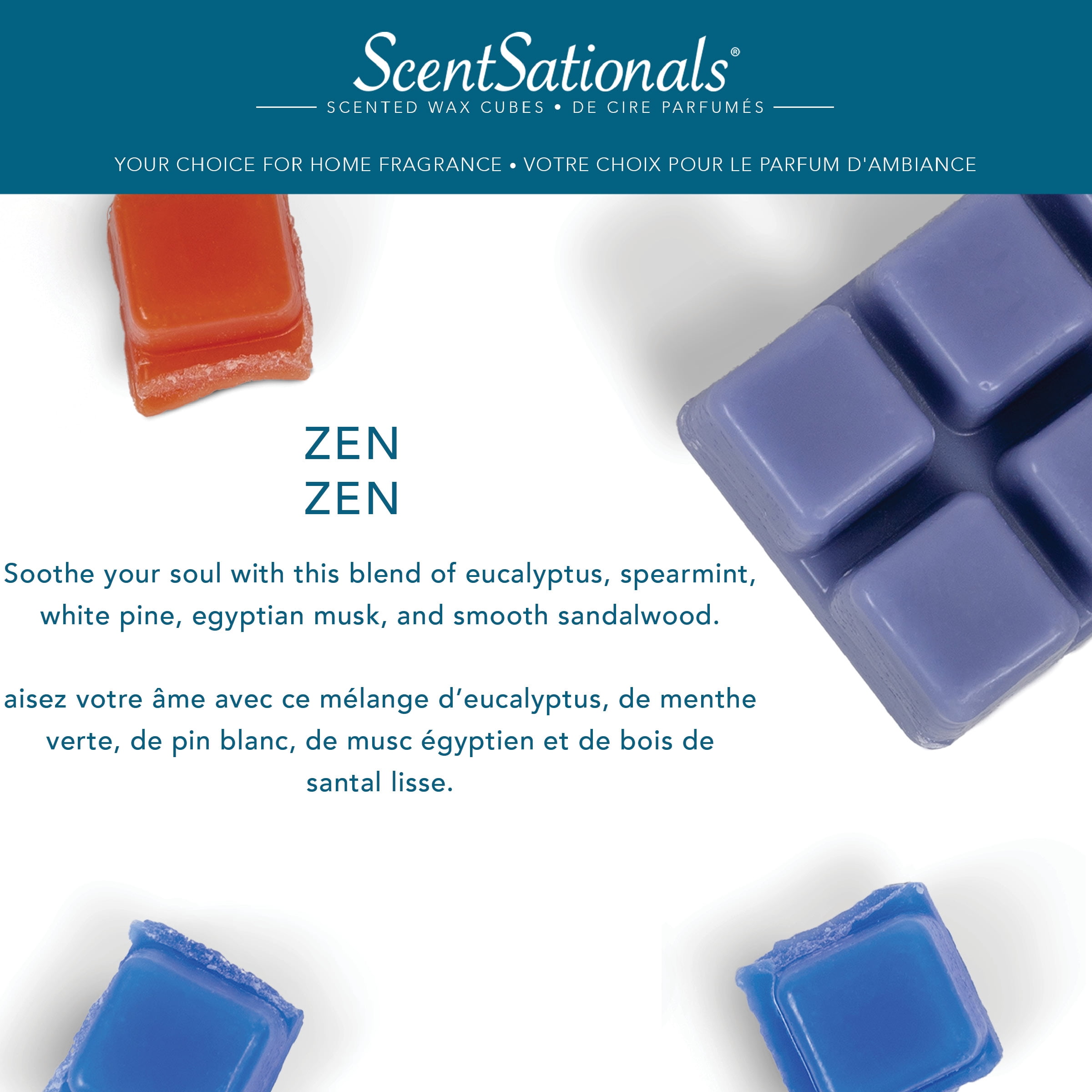 Cubes de cire parfumée ScentSationals - Zen