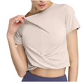 thumbnail image 1 of Yuyuzo Haut d'Entraînement pour Femmes Sans Manches à Col Rond Court Course Actif Yoga Gym T-Shirts, 1 of 7
