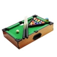 thumbnail image 1 of Mini Pool Table Set For Kids Adults Tabletop Billiards Indoor Toy With Pool Cues Chalk Triangle Rack And Balls Wooden Construction Family Home Game Size 13.78X9.84X2.76In Weight 3.17Lb, 1 of 9