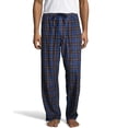 thumbnail image 1 of Hanes Mens Micro Fleece Pant, XL, Blue Plaid, 1 of 2