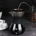 thumbnail image 3 of Cafetière en Verre avec Filtre en Acier Inoxydable pour Infusion à la Maison et en Cuisine, 3 of 7