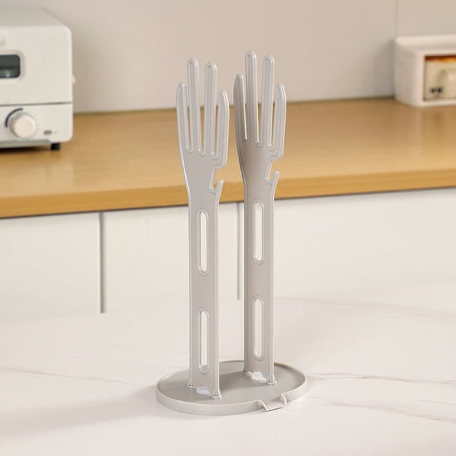 Solution de Rangement sur Étagère pour la Cuisine - Porte-Gants avec Plateau, Égouttoir pour Gants à Vaisselle, 1 Pce, Organisateur de Cuisine Durable