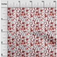 thumbnail image 2 of oneOone Cotton Flex Red Fabric Kids Floral Craft Projects Decor Fabric Printed By The Yard 40 Inch Wide, 2 of 4