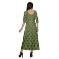 thumbnail image 4 of Moomaya Haut Indien Imprimé Robe Kurti Longue Tunique à Manches 3/4 Robes pour Femmes, 4 of 5